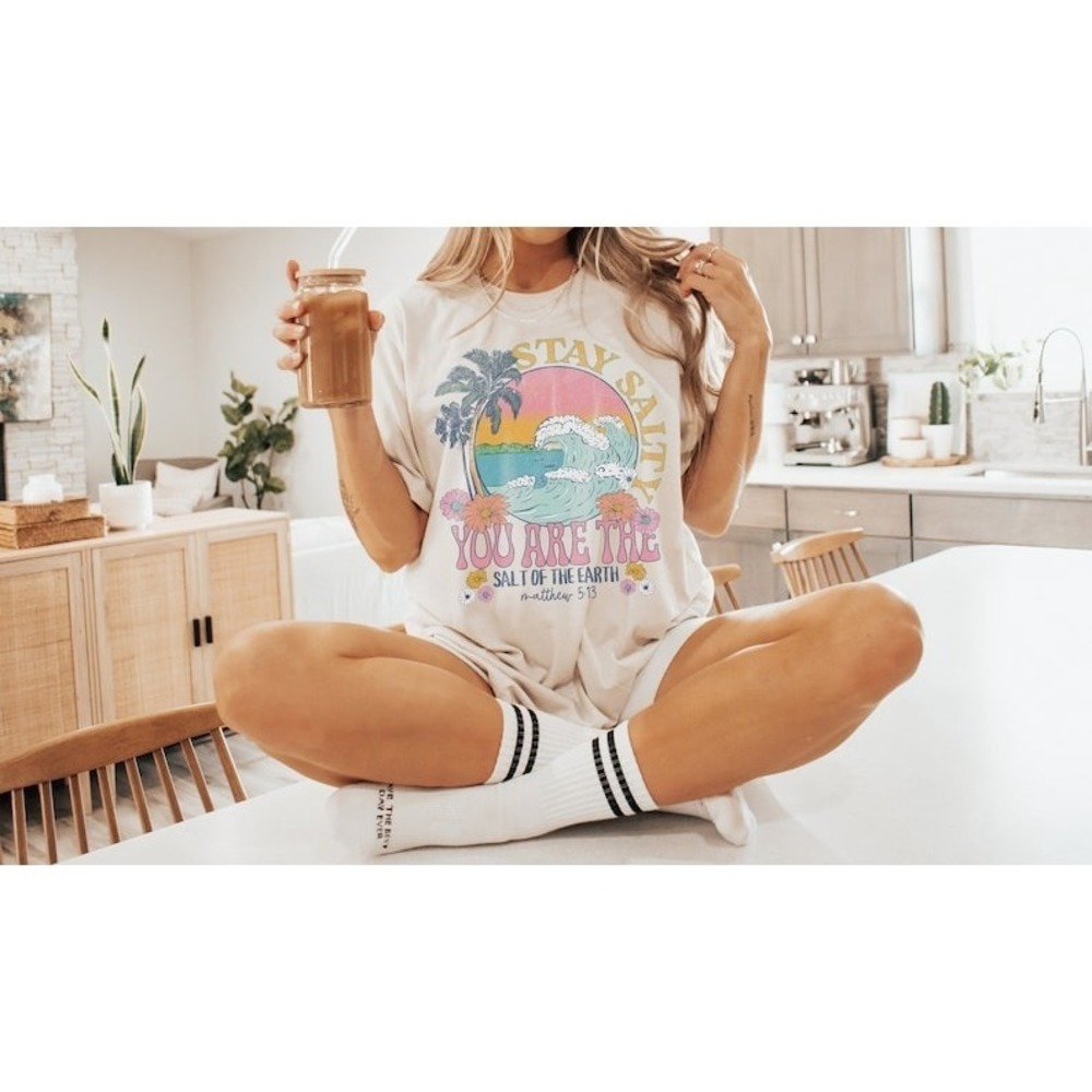 Stay Salty Bible Verse Shirt Christian Shirt Beach TShirt